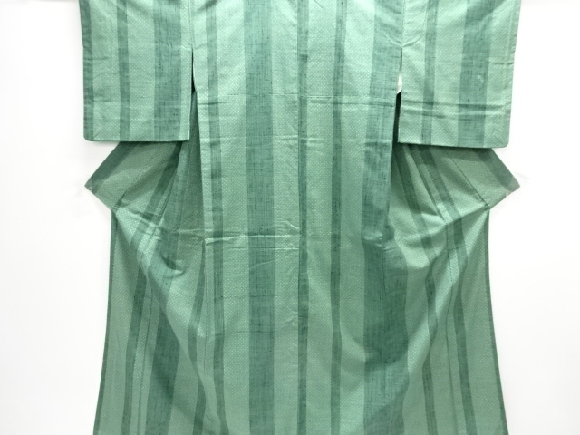 JAPANESE KIMONO / TSUMUGI / WOVEN STRIPE